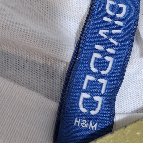 H&M Divided Essentials Shirt Woman Size L White Short Sleeve T-Shirt - Picture 2 of 11